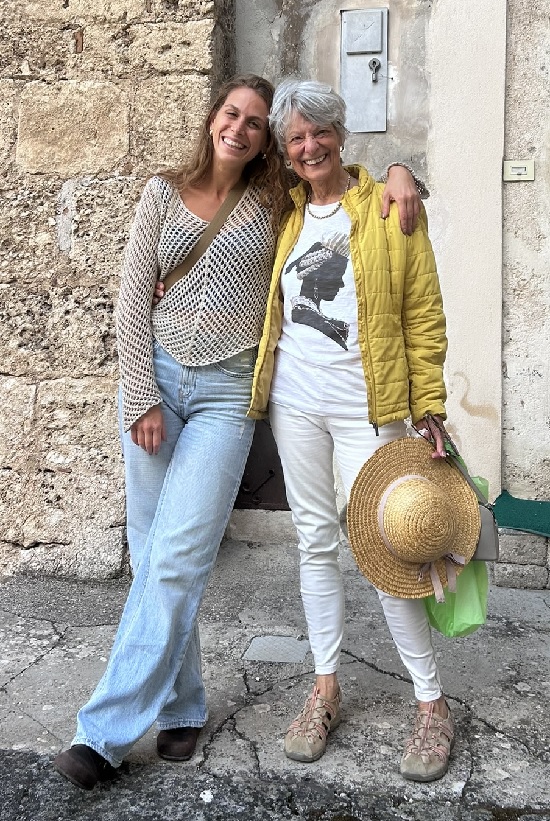 Corinna with Fabiana Pesce