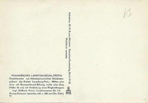 reverse of  Postcard Hilde Lotz-Bauer